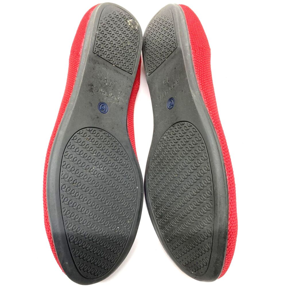 NEW RARE RETIRED Rothy's The Flat Chili Red Low Top Slip-On Ballet Flats  7.5 - Picture 5 of 8